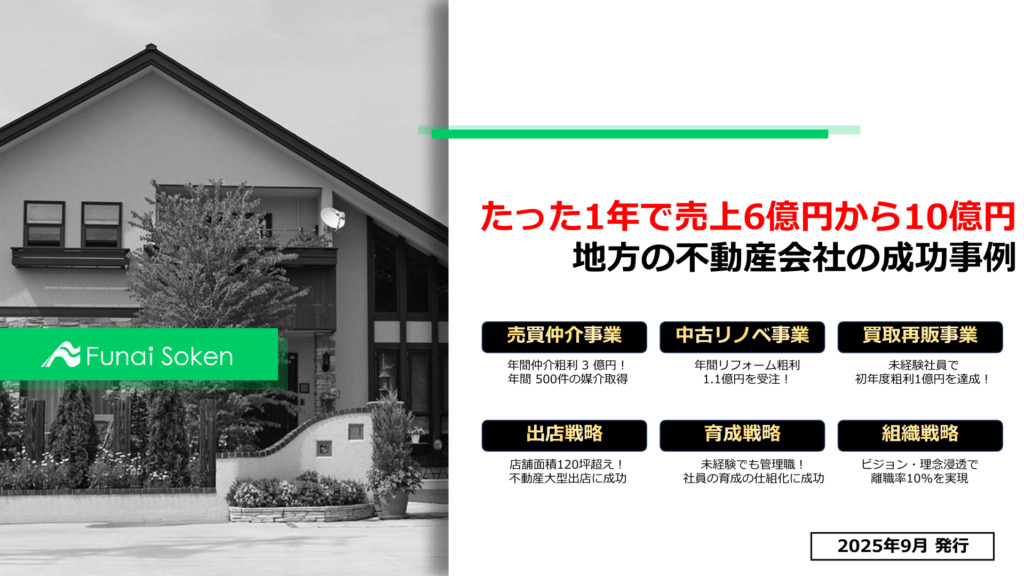 【不動産業界】1年で売上6億→10億！地方不動産会社の急成長戦略